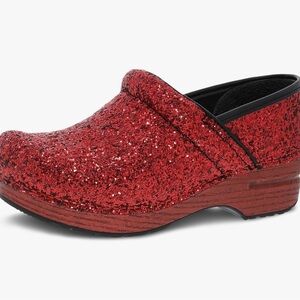 Dansko Women's Sparkling Red Clogs